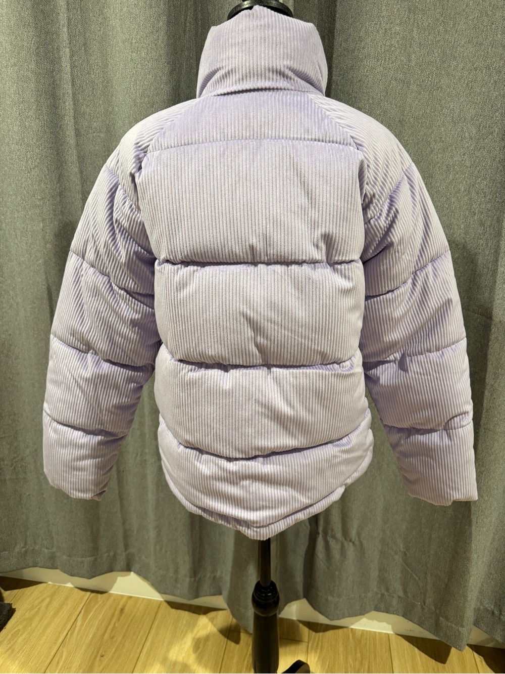 NWT-Vero Moda Light Lavender Corduroy Puffer Jacket - Picture 3 of 7